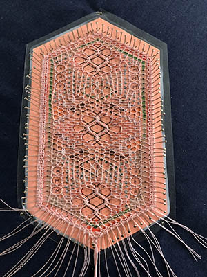 finished with the bobbin lace project 