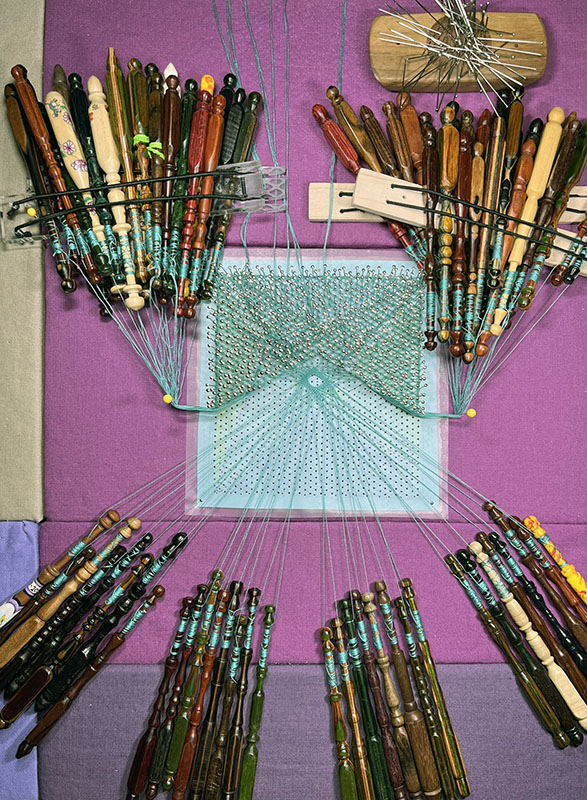 You can see the center spider starting to form. 